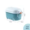 Almacenamiento de Juguetes para Niños Caja de Almacenamiento Multifuncional de Dibujos Animados con Ruedas Almacenamiento de Gran Capacidad para Ropa de Bebé y Snacks del Hogar