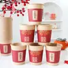 Vasos de Papel Desechables para Bodas, Extra Gruesos, a Prueba de Fugas, Vasos para Té para Uso Doméstico, Venta al por Mayor por Caja