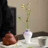 Florero de Cerámica con Esmalte de Cristal Horneado, Adorno Floral para Mesa de Té en Casa, Decoración de Florero Hidropónico para Oficina