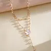 Collar multicapa de flor de resina estilo europeo y americano con gotas de aceite y diamantes, cadena de clavícula de dopamina personalizada, pulsera y collar de alta gama