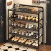 Sapateira Dobrável, Armário de Sapatos Integrado sem Instalação, Sapateira de Chão Multicamadas para Entrada de Casa, Sapateira Simples Atacado