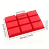 Nuevo Molde de Silicona Rectangular de 9 Cavidades para Pastel y Jabón Dropshipping Transfronterizo Hecho de Material de Silicona de Grado Alimenticio