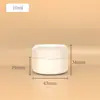 Tarro de crema de PP de doble capa en ángulo 30/50/100g dispensador de crema esmerilado tarro vacío blanco para mascarilla de barro limpiadora y crema facial