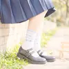 Nuevos Calcetines de Punto Fair Isle con Lazo Estilo Dulce Estudiante Otoño e Invierno
