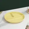 Prato de Café da Manhã de Plástico Estilo Ins 211 Prato para Refeição Redutora de Gordura Prato Dividido Estilo Coreano Prato Dividido Quantitativo Doméstico Prato Redondo para Frutas