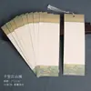 Marcador de papel de arroz color esmalte estilo chino clásico caligrafía manuscrita en blanco pintura tradicional china marcador de batik pintado a mano