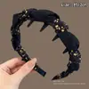 Diadema de Peluche Dentada para Otoño e Invierno para Mujer, Pinza para el Cabello de Cara Lavada con Parte Superior Alta del Cráneo que Hace que la Cara Parezca Más Pequeña, Diadema con Estampado de Leopardo, Goma para el Cabello Antideslizante Estilo Chanel