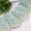 Almofada de sofá europeia de camada dupla 17cm com forro, acessório de acabamento em renda, renda decorativa patchwork para cortina, borda larga