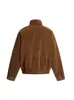 Chaqueta Retro con Cuello Alto de Gamuza para Hombre y Mujer 2025 Nuevo Otoño Holgada Casual Diseño Americano Tops