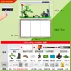 Nuevo Estilo Acuario Mediano para Peces Tanque de Peces de Vidrio Dorado para Peces Dorados con Gabinete, de Pie en el Suelo para Sala de Estar, para Personas Perezosas, Sin Cambio de Agua