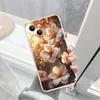 Nuevo Producto Transfronterizo, Funda de Teléfono de Flor de Magnolia de Gama Alta, Adecuada para Apple 17, Funda Suave de Silicona de Cobertura Total Anti-Caídas para iPhone 18