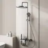 Conjunto de Chuveiro Inteligente, Conjunto de Chuveiro para Uso Doméstico, Chuveiro de Banheiro, Chuveiro Pressurizado Termostático Totalmente em Cobre