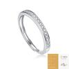 Anillo de Moissanita Nuevo Ajustable Que No Se Desvanece, Plata 925, Popular Transmisión en Vivo Superventas Anillo de Pareja de Boda