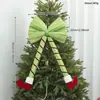 Novas Decorações de Laços para Árvore de Natal Transfronteiriças, Enfeites de Natal, Adereços e Decorações Criativas para Montagem de Cenário Atmosférico