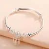 Pulsera de atrapasueños estilo Douyin, pulsera de cuentas de la suerte retro de plata, pulsera ajustable de empuje y tiro, regalo para novia, mejor amiga