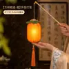 Linternas del Festival de Mediados de Otoño DIY Hechas a Mano Estilo Antiguo Linternas de Deseos de Caqui Nuevas Portátiles para Niños Linternas de Caqui de Tela de Fruta