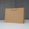 Bolsa de papel Kraft con puntos engrosados, bolsa de regalo portátil, empaque publicitario para llevar, regalo, tienda de ropa, tienda de té de burbujas, logotipo