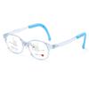 2023 nuevos lentes de moda para niños serie de color transparente montura redonda almohadilla nasal de silicona montura para gafas TR90 ultraligeros gafas para miopía