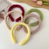 Diadema de Tela de Pelo Sintético Tipo Conejo Estilo Coreano para Mujer, Accesorio de Pelo de Felpa de Gama Alta, Accesorio Decorativo Hecho a Mano para DIY, Diadema Linda
