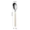 Juego de Cuchillo, Tenedor y Cuchara con Mango de Remache de Acero Inoxidable 430, Vajilla Estilo Crema, Juego de Cuchara y Tenedor de Postre de Alta Estética, Cuchillo y Tenedor para Steak