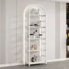 Stand de exhibición de cosméticos para salón de belleza Estante de productos para salón de peluquería Estante de almacenamiento de arte de uñas de varias capas Gabinete de exhibición de pie