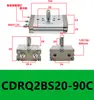 Configuración de Mesa Cilindro Giratorio CRQ2BS/CQ2BS10/15/20/30/40-90C/180C Grados Amortiguación de Aire