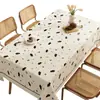 Toalha de Mesa Modelo Novo 2025, Sem Lavar, Impermeável, à Prova de Óleo, Resistente ao Calor, Toalha de Mesa de PVC para Mesa de Centro Simples de Desenho Animado