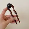 Herramienta Perezosa para Peinar el Cabello 2026 Nuevo Modelo Peine de Inserción de Cuatro Dientes Pasador Fijo Invisible Palillo para el Cabello en Forma de U Peine Versátil Accesorio para el Cabello