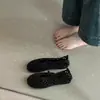 Sandalias Cerradas de Tejido Hueco para Mujer, Zapatos Planos Mary Jane Verano 2026, Sandalias Transpirables Slip-On para Verano