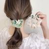 Flor de Gardênia Promessa Gentil Esperando a Flor Acessórios de Cabelo Headwear Estilo Coreano Celebridade da Internet Novo Estilo Laço de Cabelo para Menina Argola de Cabelo Intestino Grosso