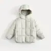 Outono e Inverno Novo Infantil Meninos Meninas Grosso Quente Crianças Médias e Mais Velhas Roupas de Algodão com Penugem Roupas de Algodão Estilo Curto Jaqueta de Cor Sólida