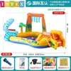 Intex Piscina Deslizador Inflable de Entretenimiento para Exteriores de Verano Dibujos Animados Diversión Chorro de Agua Piscina Familiar para Nadar Piscina de Juegos Acuáticos para Niños
