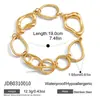 Jieding Pulsera de Acero Inoxidable Europea y Americana Lujo Ligero Sensación de Alta Gama Joyería de Mano de Acero de Titanio Resistente al Color Adornos Transfronterizos Europeos y Americanos Venta al por Mayor para Mujeres