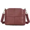 Bolso Cruzado de Cuero Genuino de Alta Calidad, Bolso de Hombro Grande para Mujer, Piel de Vaca de Capa Superior, Alta Textura, Bolso Tote Casual Versátil