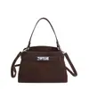 Bolso de Mano Kelly de Moda Estilo Coreano para Mujer, Bolso de Hombro Cruzado Nuevo y Elegante, Bolso de Mano Sencillo y Versátil para el Trabajo
