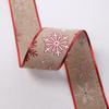 Fita de Natal de 2m Fita Estampada Adereços para Arranjo de Local Fita para Embalagem Decoração de Natal