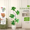 Planta Artificial Verde Grande Black Diamond Árbol de Goma Planta en Maceta de Interior para Sala de Estar Decoración de Planta de Árbol Imitación de Lujo Ligero de Gama Alta