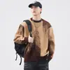 Invierno Nuevo Cálido Suéter Jacquard de Cuello Redondo para Hombre Suelto Talla Grande Estilo Japonés Retro Combinable Suéter de Moda