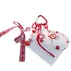 Pingente de Bolsa Série Miu Vermelho Natal Menina Fofa Coração Mochila Pingente de Mochila Chaveiro de Carro Pequeno Presente