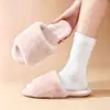 Pantuflas de algodón para otoño e invierno, lindas y cómodas para usar en casa, con suela antideslizante, forro suave de felpa y diseñadas para parejas, proporcionando calidez y comodidad en interiores