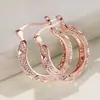 Comercio electrónico transfronterizo suministro pendientes huecos exagerados Europa y Estados Unidos creativos simples flor joyería para orejas femenina fabricantes al por mayor