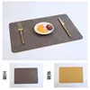 Manteles Individuales de Cuero de Fábrica Original, Manteles Creativos Aislantes del Calor, Manteles para Mesa de Comedor, Manteles Individuales Domésticos de Lujo Ligero Estilo Occidental de Gama Alta, Manteles Impermeables al Aceite