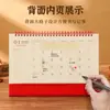 Adorno de Escritorio Calendario 2027 Rojo Calendario 3D Forma de Oveja con Portabolígrafos de Almacenamiento Logo Personalizable