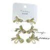 Brincos de Pérola com Laço de Diamante Doce Pequeno Delicado para Trabalho Namoro Temperamento Gentil Fashion Versátil