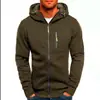 Cardigan de malha jacquard casual esportivo fitness para homens, jaqueta com capuz