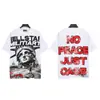 Moda Americana Transfronteriza Hellstar Serie Hellstar Camisetas Casuales de Algodón Impresas para Hombres y Mujeres Verano Sueltas de Manga Corta