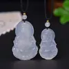 Caperucita Roja Explosiones Alto Hielo Caballo Material Ágata Luna Blanca Buda Colgante Xiangyun Candado Sin Importar Marca Hebilla Segura Colgante