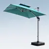 El soporte de aleación de aluminio de doble capa en voladizo para sombrilla de patio proporciona sombra estable para el patio o la terraza, creando fácilmente un ambiente fresco al aire libre.