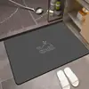 Alfombrilla absorbente de secado rápido para suelo de baño del hogar, alfombrilla antideslizante y resistente a la suciedad para la entrada del inodoro, alfombrilla de suelo simple de tierra de diatomeas