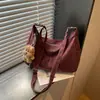 Bolso de mujer estilo vintage, color liso simple, gran capacidad, bolsa de mano versátil, moderno y a la moda, adecuado para ir al trabajo y salir, bolso de hombro para mujer